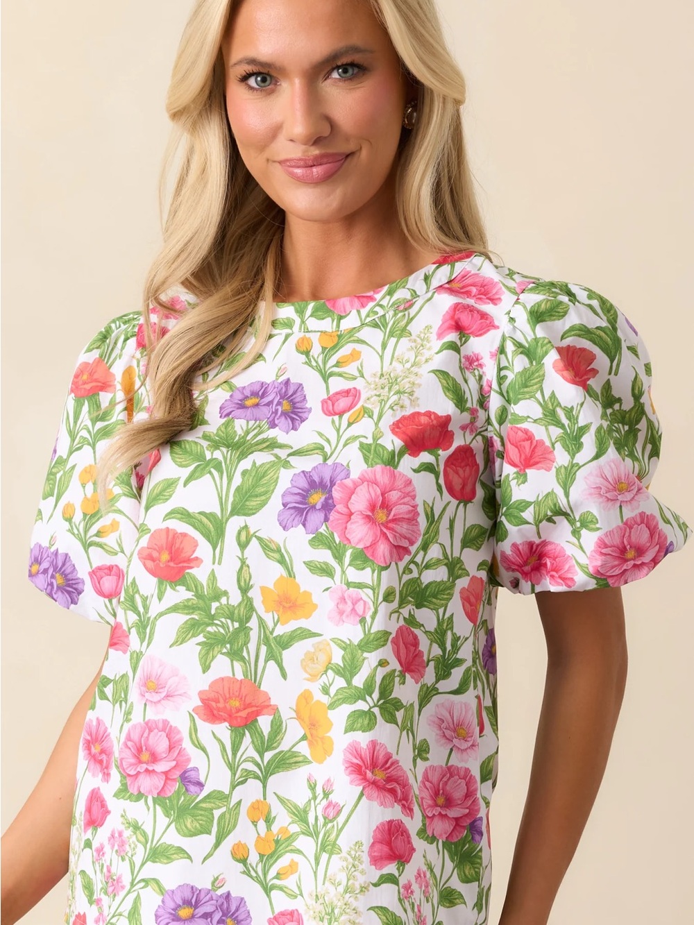 Prosperina Lane Secret Garden Floral Cotton Top Med